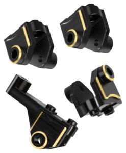BRCatWPark Axle Mount Set Upgrades Part for 1/10 TRX-4 RC Crawler,Brass Front/Rear Axle Mount(for Suspension Links)