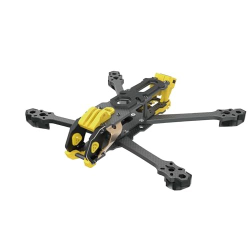SpeedyBee Mario 5 DC Advanced Version FPV Drone Frame 227mm Wheelbase Lightweight Design CNC Aluminum Alloy Head Compatible with DJI O3 Air Unit Ideal for rc flying man plans