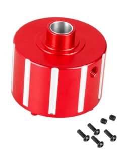 BRCatWPark 1 5 Scale RC Supercharger Aluminum Differential Carrier Diff Case Upgrade for Arrma Kraton 8S BLX Outcast 8S BLX Red