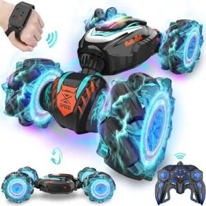 Transforma Gesture Sensing RC Stunt Car 4WD All Terrain Remote Control Toy for Girls Boys Kids Age 6 7 8 9 10 11 12 Years Girls RC Cars