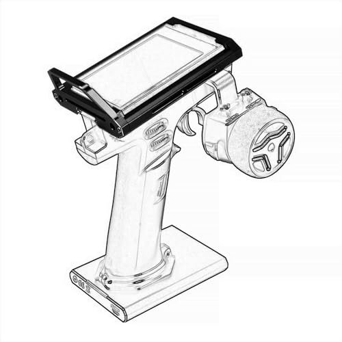 TOOMOD Aluminum Alloy RC Remote Radio Controller Bracket Holder for Graupner RC Radio Transmitter Protector Frame
