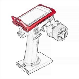 TOOMOD Aluminum Alloy RC Remote Radio Controller Bracket Holder for Flysky Noble NB4 Pro NB4 Lite NB4 Evolution RC Radio Protector Frame Red