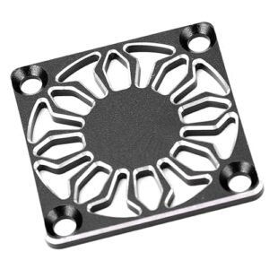 Universal Aluminum Alloy RC Motor Cooling Fan Cover 30x30mm for Enhanced RC Motor Maintenance BLACK