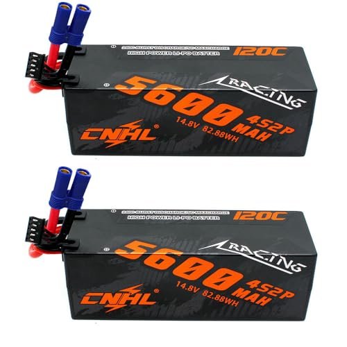 CNHL 4S Lipo Battery 5600mAh 14.8V 120C Hard Case with EC5 Connector Perfect for RC Vehicles Check RC Willey Draper Store Hours for Availability