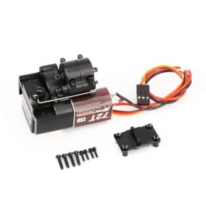 RCAWD Alum SCX24 2 Speed Transmission 72T 130 Motor Set for Axial 1 24 SCX24 AX24 Series RC Truck Upgrades