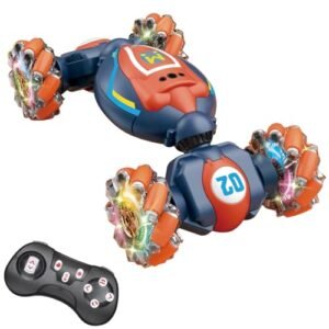 Threeking Gesture Sensing RC Twist Stunt Car Toy with Lights Music 4WD Remote Control Cars Moving Horizontally Double Sided Driving 360 Degree Rotating Find on eBay