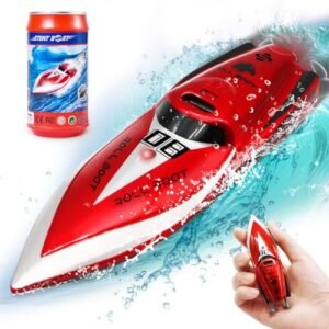LAFALA FT007 RC Boat Battery Powered Mini Remote Control Boat 2.4Ghz with 360 Rotating Function for Kids Ages 8 12 Red