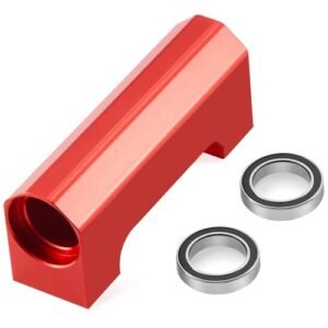 MORLORDY Firefox RC Truck Driveshaft Support Basher Block with 2 Bearings for 1 5 X MAXX 6S 8S Upgrade Part Red