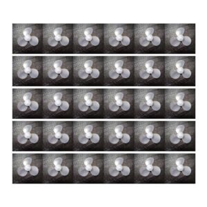 AeroTech Concept 30 RC Helicopter Propeller Set 30 Pc Transparent Soft Three Blade Fan Blades 2.6in Diameter