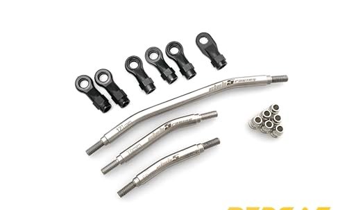 Thunderbirds RC Club Heavy Duty 6mm SUS304 Stainless Steel M4 Links Steering Kit for Redcat Ascent V2