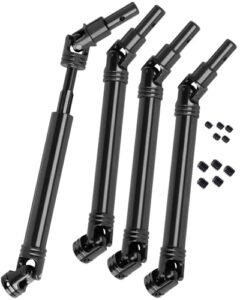 RcarmubWow Best 4x4 RC Truck Under 100 Steel CVD Driveshafts for 1/10 Outcast Kraton 4S V2 BLX Black 4PCS