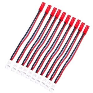 WAYRICH 10PCS RC Model 1S 10cm Lipo Battery Plug Adapter Cable 22AWG JST to PH2.0 Connector for Fastlane RC Raceway