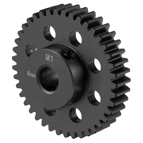 BRKRC Steel 8mm Bore Mod 1 41T to 56T Pinion Motor Gear Compatible with X Maxx RC Car Batteries and Traxxas Slash X Maxx 8S XRT Models