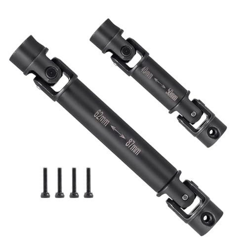 MOHERO Power Drive F150 RC Monster Truck 2Pcs Steel Drive Shaft Upgrade for TRX4M High Trail K10 1/18 Scale