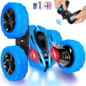 FREE TO FLY Remote Control Car with Outdoor RC Car Tracks Capability 360 Flip Stunt Car 2.4Ghz for Kids Ages 6 12