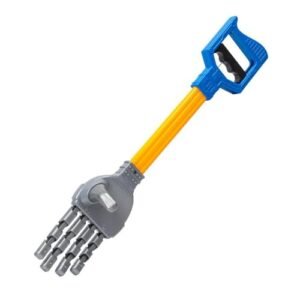rockible Fun Robotic Claw Litter Picker, Kids Grabbing Pick up Toy, Hand Eye Coordination Toy, Robot Hand Grabber Tool, L Blue