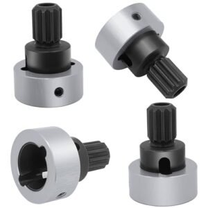 RCHUBAM RC Differential Drive Cups Set 4Pcs Aluminum for 1/5 X Maxx XMAXX Quality RC Trucks Upgrade Parts Titanium