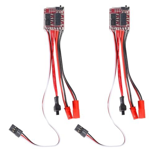 Seabird RC Boat 2Pcs 20A Brushed ESC Motor Speed Controller Forward Reverse Brush Brake 4.8V 8.4V for DIY Remote Control