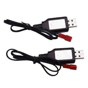 Blomiky 6V 250mA JST USB Charger Cable for Huina Bulldozer RC 520 1520 and Other 6V JST Plug Devices
