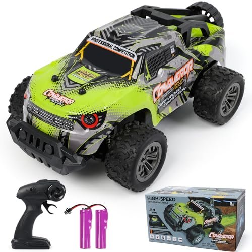 Teensmagic Best Place to Run RC Cars Near Me High Speed 1 18 Scale Remote Control Truck for Boys Ages 5 to 13 with Dual Batteries