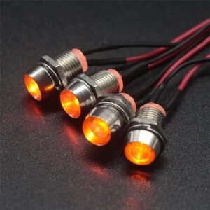 WONFAST 4Led RC Truck Car LED Light Kit with 1/8 RC Truck Wheels Compatibility for Redcat Axial HSP Tamiya SCX10 Models