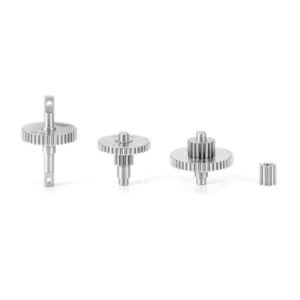 INJORA 15g Stainless Steel 24.4 1 Transmission Gear Pinion Set for TRX4M Upgrade 1/18 RC Crawler Car Tires