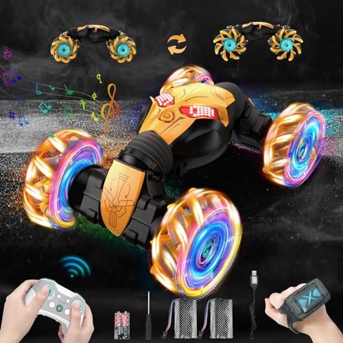 Gesture RC Car 12.79in Large Hand Controlled 4Ghz 4WD Stunt Remote Control Car for Kids Adults