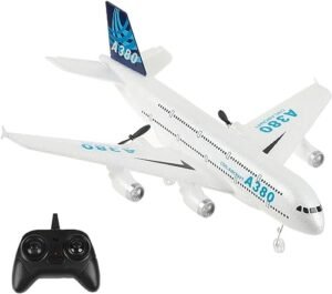LBKR Tech RC Plane 2 Multiplayer Airbus A380 Ready to Fly Remote Control Airplane for Kids Adults Beginners