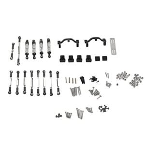 ZAWELIYO RC Willey Washington Upgrade Spare Parts Aluminum Alloy RC Car Pull Rod Kit for WPL C24 C14 C14K C24K Models