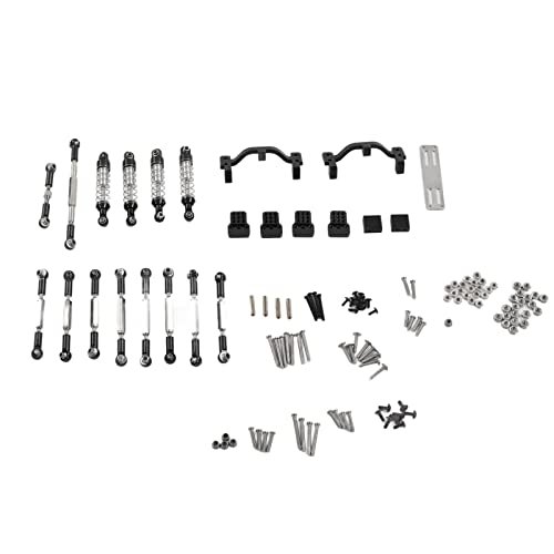 ZAWELIYO RC Willey Washington Upgrade Spare Parts Aluminum Alloy RC Car Pull Rod Kit for WPL C24 C14 C14K C24K Models