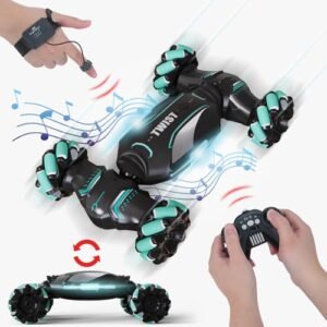 AdventureX Gesture Sensing RC Stunt Car with RC Offroad Wheels Hand Controlled Remote Control Toy for Boys Ages 6 12