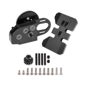 Yoeannity Plan B RC Chassis 1/10 Transmission Scx10 II LCG Crawler Transmission Overdrive Gearbox Black