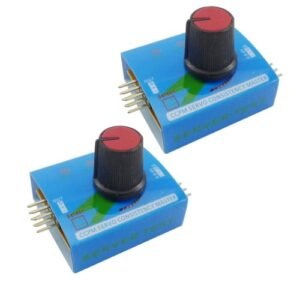 Ferwooh 2PCS Simple RC Boat Plans Servo Tester 3CH 4.8 6V Digital Multi Servo Tester ECS Consistency Speed Controller Checker Adjustment Steering Gear Tester