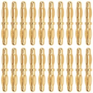 Vgoohobby 20Pcs 4mm Banana Bullet Plug Male to Male Adapter for Harbor Freight RC Boat Modifications