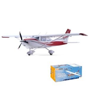FMS Cessna 182 RTF RC Airplane 1500MM Red 6 Channel Hobby Remote Control Plane for Beginners