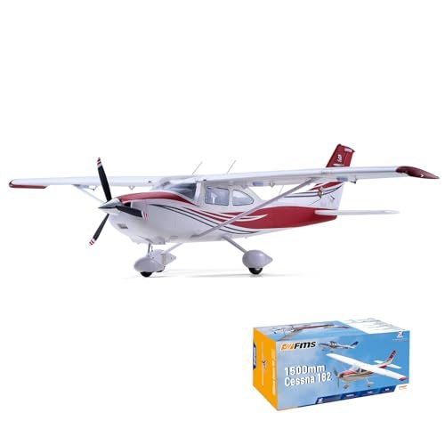 FMS Cessna 182 RTF RC Airplane 1500MM Red 6 Channel Hobby Remote Control Plane for Beginners