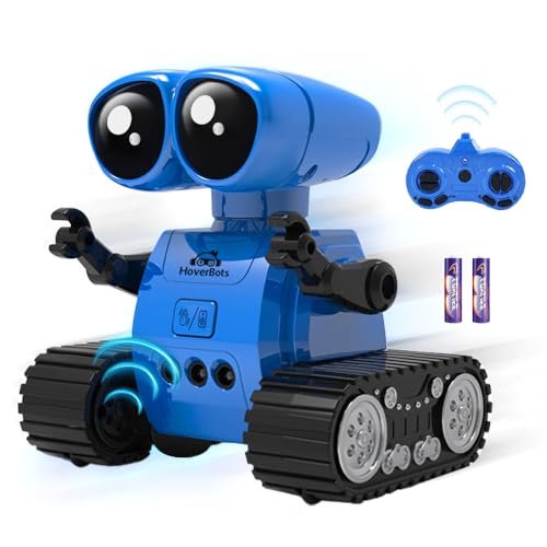 SEFCVTC Rechargeable RC Robot Toys for Kids Does RC Willey Haul Away Old Appliances Remote Control Robot with Gesture Sensing LED Eyes and Dance Moves for Boys Girls Ages 4 5 6 7 8 Blue