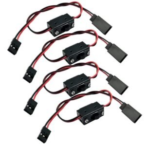 4Pack JR Futaba Style 2 Way Power Switch for RC Power Trucks Cars and Crawlers
