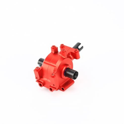 RCAWD Full Metal RC Trucks Gear Front Transmission Module Set for 1 10 LOSI Baja Rey Rock Racer Upgrade Parts Red