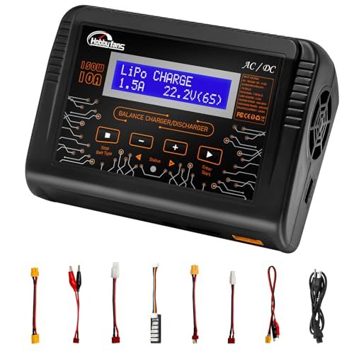 Hobby Fans 150W 1S 6S RC Lipo Battery Charger Fast Charge Discharge Smart Charger for LiPo Li ion Life NiMH NiCd Batteries Available at RC Hobby Store Brisbane