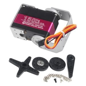 DIYmall Wizard RC Jet 150KG High Torque Metal Gear Robotic Digital Servo 12V Waterproof Double Shaft