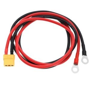 eMagTech XT90 to O Ring Connector Cable 10AWG Silicone Terminals Extension Power Cable for Stahl RC Bulldozer and RC FPV Racing Drones