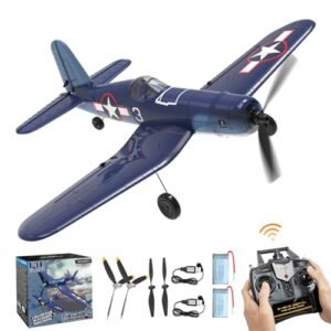 RCkuler F4U Corsair 4CH RC Plane for Adults with Xpilot Stabilization System Ideal Fuel for RC Planes Enthusiasts