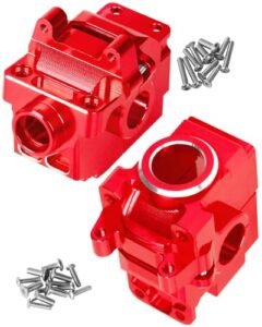 RCMYou 1/10 Offroad Wheels Aluminum Transmission Case Gearbox Upgrade for Slash Stampede Hoss Rustler VXL 4X4