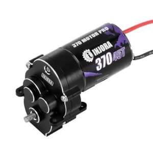 INJORA CNC Aluminum Complete Transmission with 370 Brushed RC Motor Turns 45T for 1/18 RC Crawler TRX4M Upgrade