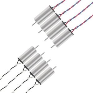 8Pcs 716 Coreless Brushed Motor 2 Sets 7x16mm 4CW 4CCW Coreless Motor 19000KV 45000 RPM Brushed Motors with JST 1.25 Connector for RC Motors Gas Micro FPV Tiny Whoop RC Quadcopter Drone Motor