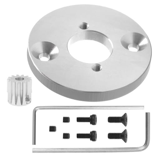 Vgoohobby Aluminum Motor Mount Plate Upgrade for RC 390 Parts Compatible with MN86S MN86 MN86KS MN86K MN128 1/12 RC Car Silver