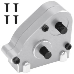 Vgoohobby Full Metal Transfer Case Gearbox Transmission Upgrade Part Compatible with MN128 MN86 MN86K MN86S MN86KS 4WD G500 1/12 RC Car Wheels Silver