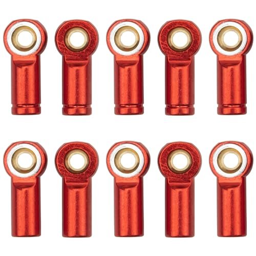 Vgoohobby 10Pack Aluminum M3 Link Rod Tie Rod End Ball Head Joint Holder 20mm for HPI RC Trophy Truck Axial Redcat HSP Traxxas 1/10 Scale Models