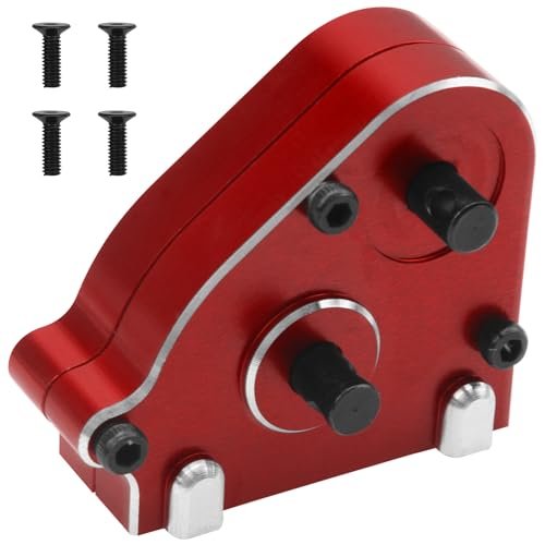 Vgoohobby Full Metal Transfer Case Gearbox for MN128 MN86 MN86K MN86S MN86KS 4WD G500 1/12 RC Crawler Car Upgrade Part Enhances Car RC Transfer Status Red